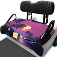 thumbnail image 1 of Uorisanigo Universal Golf Cart Seat Cover 52.36"x 32.28" Soft Sunset Palm Trees Golf Cart Seat Towel Blanket for 2-Person Seats for EZGO Yamaha Club Car Seat Protector, Easy to Install, 1 of 7