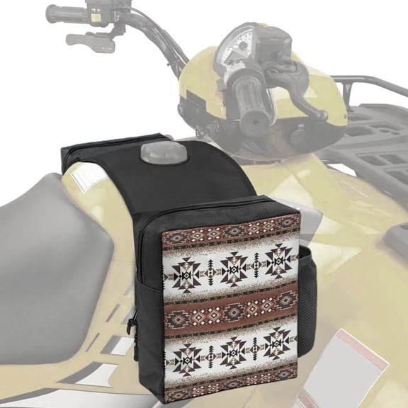 Uorisanigo Universal Motorcycles Tank Bag, Wear-Resistant Southwest Aztec ATV Saddle Bag Snowmobile Storage Pack Luggage Waterproof Front Accessories For Most ATVs, UTVs, Motorcycles
