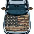 thumbnail image 1 of Uorisanigo Vintage American Flag Auto Hood Cover with Car Mirror Protectors Cover 2 Pack Adjustable Car Cover Suitable Most Automotive Cars Car Accessories, 1 of 6