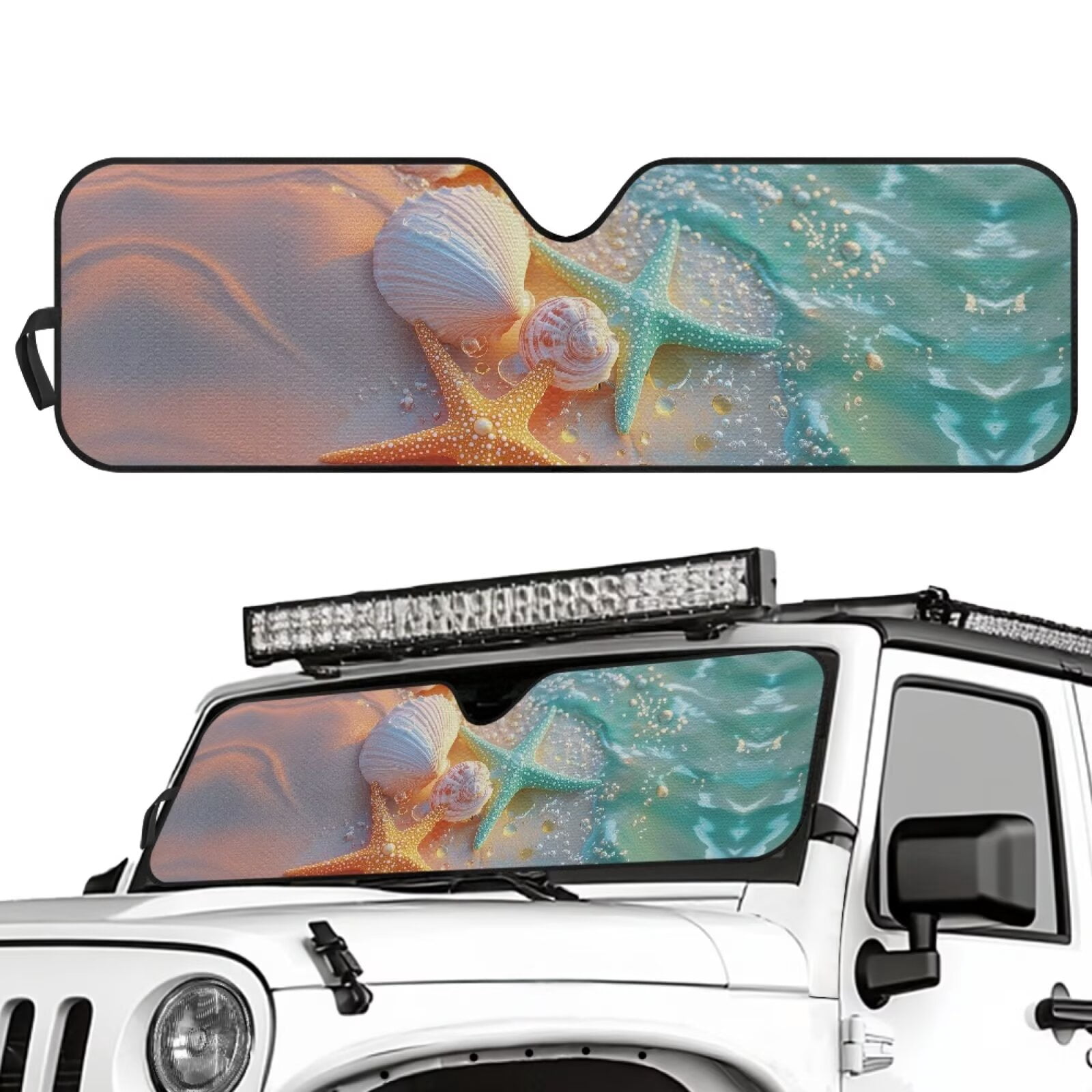 Uorisanigo Windshield Sun Shade Compatible with Rubicon Sahara TJ JK ...