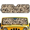 thumbnail image 1 of Uorisanigo Windshield Sun Shade Foldable Sun Visor for 2007-2023 Wrangler Rubicon Sahara TJ JK JKU 2 & 4 Door,Cheetah Leopard Print Car Sunshade for Jeep Gladiator JT 2020-2025 JL (52.95" X 16.14"), 1 of 7