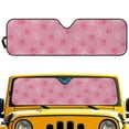 thumbnail image 1 of Uorisanigo Windshield Sun Shade for Jeep Wrangler JK JKU JL JLU 1997-2025 & Jeep Gladiator JT 2020-2024 Foldable Cute Pink Dog Paws Front Sunshade, Blocks UV Rays and Heat, Keep Interior Cool, 1 of 7