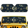 thumbnail image 1 of Uorisanigo Windshield Sun Shade for Jeep Wrangler JL JLU & 2020-2025 Jeep Gladiator - Star Moon Sun Windshield Cover Sunshade for Wrangler JL/Gladiator Foldable Front Window Sunshade Block UV Ray, 1 of 7