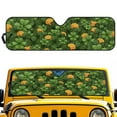 thumbnail image 1 of Uorisanigo Windshield Sunshade Compatible with Jeep Wrangler TJ JK JL & Gladiator JT Luck Four Leaf Clover Gold Coin Sun Visor Protector Cover Windshied Sun Shade Block UV Rays ,1Pc, 1 of 7