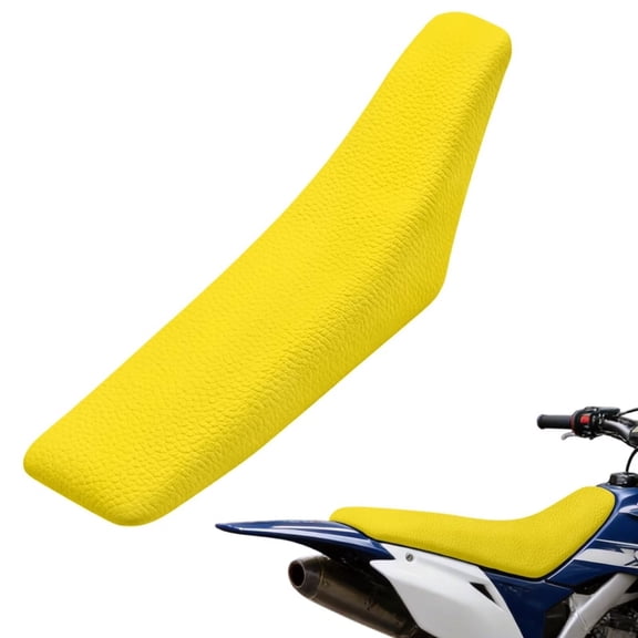 Uorisanigo Yellow Dirt Bike Seat Cover Universal Motorcycle Gripper Soft Waterproof Cushion Guard for E Dirt Pit Bike Ebike Motocross Motorcycle Enduro CR CRF XR 50 85 125 150 230 250 450