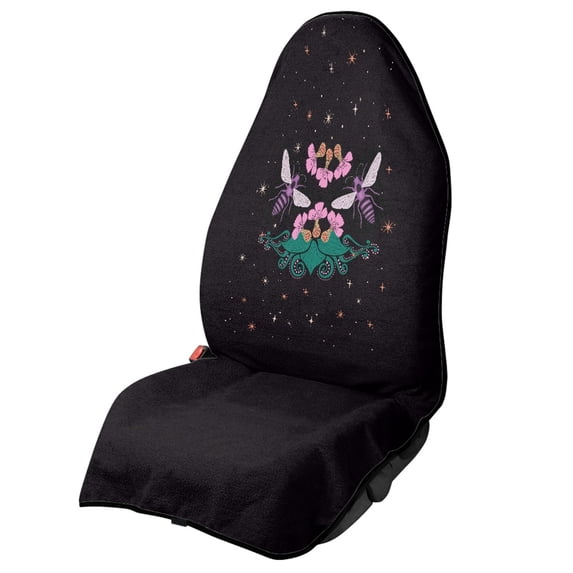 Uourmeti 1 Pack Car Seat Sweat Towel Cover, Easy Install, Compatible with Van Truck Bucket Seat, Microfiber Terry Cloth Seat Cover for Drivers