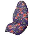 thumbnail image 1 of Uourmeti 1 Pack Car Seat Towel Cover in Red Hibiscus Floral Theme, Waterproof Plush Microfiber Cover Compatible with Vans Trucks SUVs, 1 of 7