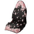 thumbnail image 1 of Uourmeti 1 Pack Terry Cloth Car Seat Cover Stain Resistant Waterproof, Compatible with Van Automotive Seat Truck Seat Car Seat Cover Protector(Pink Cherry Blossom Theme), 1 of 7