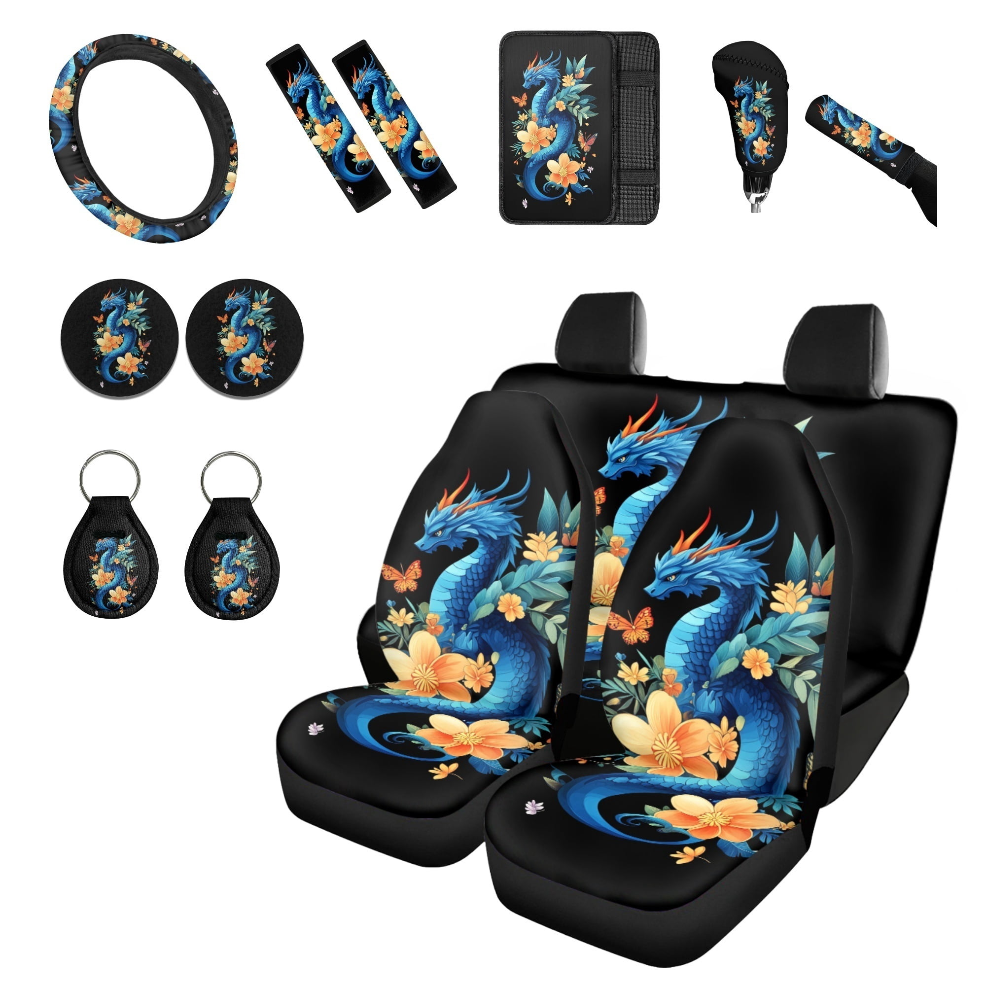 Uourmeti 14 Pcs Car Accessories Set for Vehicle Interior, Full Set Seat ...