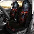 thumbnail image 1 of Uourmeti 2 Pieces Punk Lava Skull Print Car Seat Covers, Universal Fashion Breathable Front Seats Protector Car Accessoires Fits for Car,SUV Sedan,Truck, 1 of 7