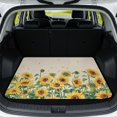 thumbnail image 1 of Uourmeti All Weather Trunk Protector Mat 29" x 39", Sunflower Pattern Print Stylish Dog Cargo Protector Dust-proof Cargo Mat for Vehicle Interior, 1 of 7