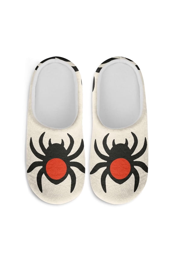 Art Spider Gifts Slippers Cute Trendy Retro Cozy Comfy Plush Fuzzy Warm Keep Warm Women Ladies Girls Slippers