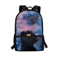 thumbnail image 1 of Uourmeti Black Cat Starry Sky Pattern Large Capacity Backpack for Camping School, Premium Wear Resistant Big Capacity School Bag Side Mesh Pockets School Backpack, 1 of 6