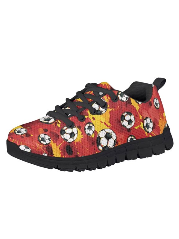 Boys Football Shoes Size 3 Kids Sneakers Lightweight Causal Lace up Tennis Running Shoes Fashion Slip on Athletic Sport Sneakers for Everyday