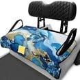 thumbnail image 1 of Uourmeti Butterfly Marble Pattern Golf Cart Seat Covers Non-slip, Soft, Suitable for Sports, Fit for Club Car, 1 of 8