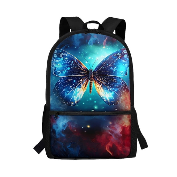Uourmeti Butterfly Pattern Design Multiple Pockets Daypack for Travel Outdoor, Premium Non Fade Backpack Large Capacity School Backpack