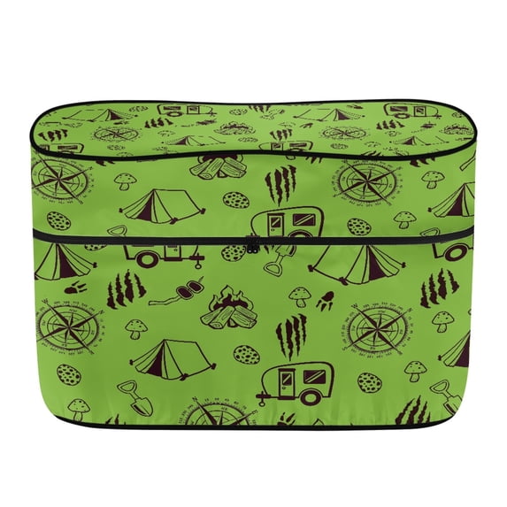 Uourmeti Camping Adventure Pattern Propane Tank Cover for Camping, Polyester Waterproof Material Camper Propane Tank Protective Covers Dustproof Fadeproof RV Propane Tank Cover