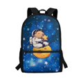 thumbnail image 1 of Uourmeti Capybara Print Backpack, Adjustable Buckle School Backpack 17 Inch Personalized Student Bookbag for Outdoor Travel, 1 of 6