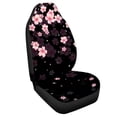 thumbnail image 1 of Uourmeti Car Seat Cover Anti-Fade Polyester, Compatible with Auto Interior, Fit for Vehicle Cars, Pink Floral Sparkle Print, 1 of 6