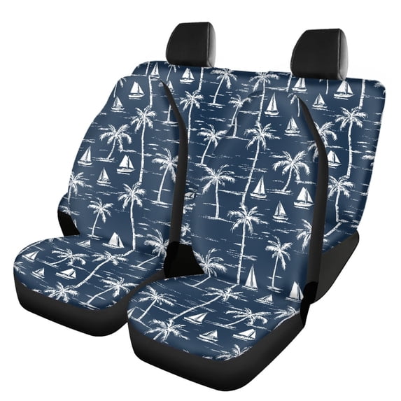 Uourmeti Car Seat Covers Easy to Install Full Set Car Seat Covers Full Set Polyester Breathable Anti-Slip, Fit for Truck most Cars Trucks