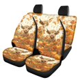 thumbnail image 1 of Uourmeti Car Seat Covers Full Set Car Front Seats Polyester, Compatible with Vehicle Seats SUV Seats, for Trucks Cars, Highland Cattle Pumpkin, 1 of 10