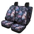 thumbnail image 1 of Uourmeti Car Seat Covers Interior Anti-Slip Car Seat Covers Full Set Polyester Lightweight Easy to Install, Fit for Truck Most Sedans Trucks, Butterfly Floral Print, 1 of 9