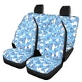 thumbnail image 1 of Uourmeti Car Seat Covers Stretchy Polyester, Compatible with Car Seats Vans Seats, for Trucks SUV, Blue Butterfly Print, 1 of 10