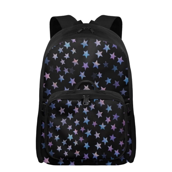 Uourmeti Cartoon Stars 17 Inch Boys School Backpack with Lunch Bag for Boy Ages 6-8 Lightweight Backpack Accessories for Boys with Adjustable Shoulder Straps