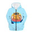 thumbnail image 1 of Uourmeti Cool Capyabra Boys Sporty Hoodie Zip Up Long Sleeve with Pockets Lightweight Athletic Top for Kids Youth Size 14-16, 1 of 7