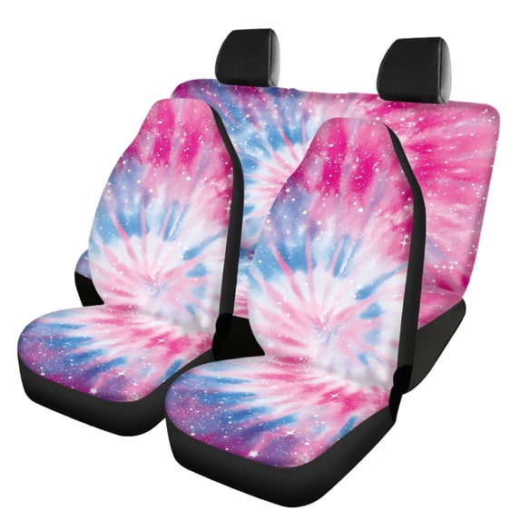 Uourmeti Cosmic Nebula Car Seat Cover Sets Full Set Car Seat Covers, Easy to Install Compatible with Trucks Station Wagon