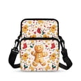thumbnail image 1 of Uourmeti Crossbody Bag for Work, Leakproof Zipper Shoulder Pouch for Women Christmas Gingerbread Print Crossbody Purse, 1 of 7
