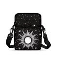 thumbnail image 1 of Uourmeti Crossbody Bags Celestial Sun Star Print Lightweight Crossbody Purse for Shop, Stretch Polyester Portable Cross Body Phone Purse, 1 of 7
