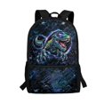 thumbnail image 1 of Uourmeti Cyber Dinosaur Print School Backpack, Lightweight Daily Backpack 17 Inch Smooth Zipper Polyester Backpack for Travel Daily Use, 1 of 6