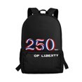 thumbnail image 1 of Uourmeti Daily All Match Backpack for School Work, 17 Inch Front Pocket Large Capacity Backpack, American Flag Pattern, 1 of 6