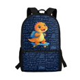 thumbnail image 1 of Uourmeti Dinosaur Pattern Backpack for Teenagers, 17 Inch Smooth Zipper Smooth Double Zipper School Backpack for Travel Hiking, 1 of 6