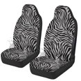 thumbnail image 1 of Uourmeti Easy to Install Car Seat Cover for Auto, Polyester Fabric Washable Automobile Seat Cover Protector, Zebra Stripe, 1 of 12