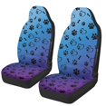 thumbnail image 1 of Uourmeti Easy to Install Universal Car Seat Covers for Auto Polyester Protectors Automotive Seat Covers, Dog Paw Heart Pattern, 1 of 7