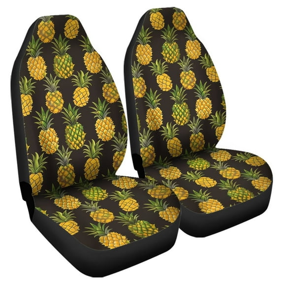 Uourmeti Fire Flame 2 Piece Car Seat Covers for Women Men Front Seats Only Auto Interior Accessories Bucket Seat Covers Universal Fit Trucks Suv Vans