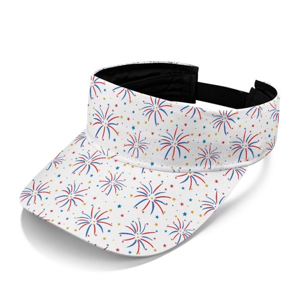 Uourmeti Flame Floral Print Sports Visor Hat Women Men Adjustable Open Top Lightweight for Tennis Hiking Running Beach Outdoor