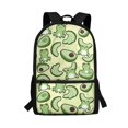 thumbnail image 1 of Uourmeti Frog & Avocado Lightweight Backpack, 17 Inch Big Capacity Daypack Personalized School Backpack for Teens, 1 of 6