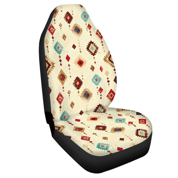 Uourmeti Geometric Diamond Pattern Auto Seat Cushion Durable Auto Cushion Easy Clean Wear Resistant 1 Pieces Set Compatible with Trucks Van