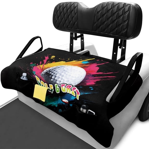 Uourmeti Golf Cart Accessory, Compatible with Summer, Suitable for Club Car Portable, Golf Ball Splash Pattern