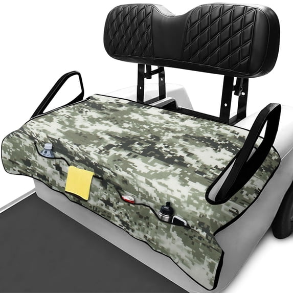 Uourmeti Golf Cart Seat Easy to Install Warp Knitted Terry Cloth, Compatible with Golf Carts Sports, for Club Car EZGO, Digital Camouflage Pattern
