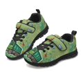 thumbnail image 1 of Uourmeti Green Trucks Shoes for Boys Size 11.5 Slip On Sneakers Big Little Kids Lace up Running Tennis Shoes with Hook & Loop Lightweight Cars Costume Sneaker, 1 of 7