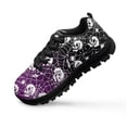 thumbnail image 1 of Uourmeti Halloween Sneakers Size 3 Little Kid Knitted Mesh Sports Shoes Boys Girls Skull Skeleton Cobweb Print Lace Up Athletic Running Shoes, 1 of 7