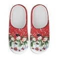 thumbnail image 1 of Uourmeti Happy Christmas Snowman Family Slippers Soft Plush Fuzzy Comfy Non Slip Indoor House Shoes Warm Cozy Anti Skid Memory Foam Sole Lightweight For All, 1 of 6