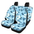 thumbnail image 1 of Uourmeti Hibiscus Car Seat Covers Lightweight Car Seat Covers Full Set Non-Slip Polyester Car Accessories Set Fit for Trucks Sedans, 1 of 10