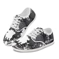 thumbnail image 1 of Uourmeti Highland Cow Print Women's Walking Barefoot Shoes Boho Floral Flat Low-Top Lace-up Comfortable Tennis Shoe Athletic Non-Slip Fashion Sneakers, 1 of 7