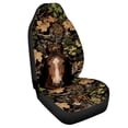 thumbnail image 1 of Uourmeti Horse Camo Leaves Print Car Seat Protector Fade Resistant Car Seat Cover Anti-Aging Anti-Scratch 1 pcs Compatible with Auto Suv, 1 of 6