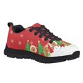 thumbnail image 1 of Uourmeti Kids Christmas Sneakers Size 1.5 Boys Girls Knitted Mesh Sneakers with Snowman Capybara Print Athletic Sports Shoes Lightweight Slip on Trainer, 1 of 7